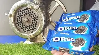 EXPERIMENT COLORFUL OREO vs Meat Grinder