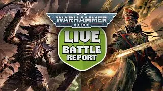 Tyranids vs Astra Militarum Warhammer 40k LIVE Battle Report