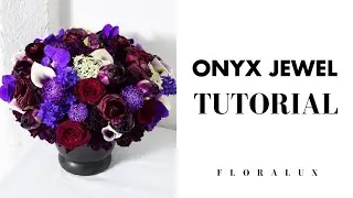 Jewel Tone Flower Arrangement - ONYX JEWEL | FLORA LUX