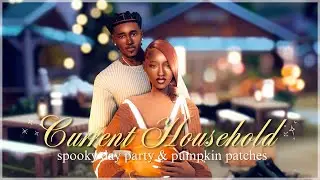 Тыквенные грядки и кинопоказы 🍂 | Текущая семья The Sim 4