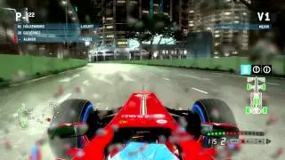 Vuelta al Marina Bay Street Circuit (GP de Singapur) F1 2013 PC (Lluvia)