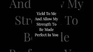 What you yield, He perfects🔥