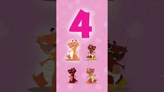 Learn the Number 4 with Dinosaurs! 🦖