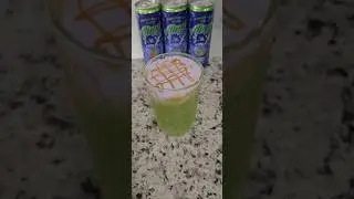 Witch&rsquo;s Brew 🪄 Green apple + caramel + purple foam! #DirtyDrink #AlaniNu #WitchsBrew