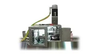Nalbach Engineering Standalone 0/180 degree bottle orienter running 200 bottles per minute