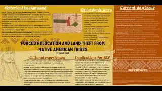 The forced relocation and land theft from Native American tribes