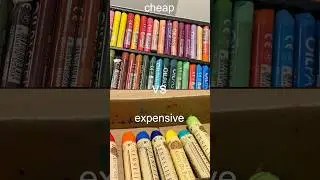 Cheap Vs. Expensive Oil pastels / Worth it or not? #artsupplies #sennelier #mungyo #oilpastel