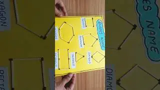 shapes name tlm for primary school / math tlm #tlm  #arushikavita