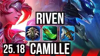RIVEN vs CAMILLE (TOP) | 7 solo kills, 900+ games | KR Master | 25.18