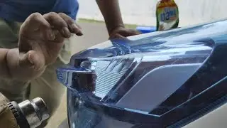 lampu mobil kusam jadi seperti baru, pakai stiker hybrid