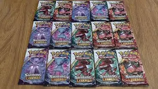 15 Shining Legends Booster Pack Opening