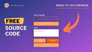 Speech To Text Converter | Free Source Code | Cosas Learning