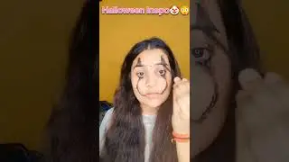 Simple Halloween Makeup🤡😹@Anjalihacks #viralhacks #halloween2023 #makeuphack #shorthack