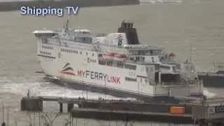 Rough day at Dover: Force 7, 31st December 2013, part 1
