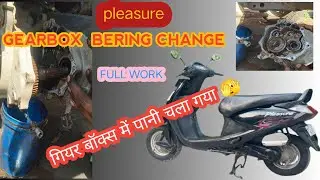 Hero pleasure gearbox works... प्लेजर बाइक का गियर बॉक्स कैसे खोलें.. Full video... @KASHIFBIKEZONE 