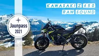 Jaunpass 🇨🇭2021 | Up and Down | Kawasaki Z650 | RAW Engine Sound