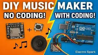🎵 DIY Music Maker with Arduino & DFPlayer Mini | No Coding vs With Coding 🔥