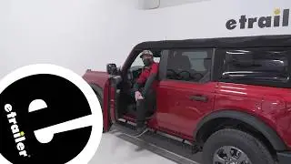 etrailer | Installation: Westin Grate Step Nerf Bars with Custom Install Kit on a 2021 Ford Bronco