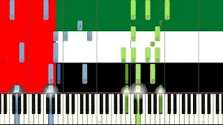 United Arab Emirates National Anthem (Piano Tutorial) [Synthesia]
