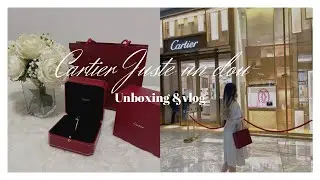Cartier Juste un clou small with diamonds unboxing and vlog 💎✨ #juc #cartier #unboxing #vlog
