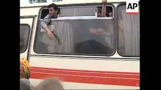 RUSSIA: BUDYONNOVSK: FREED HOSTAGES RETURN HOME