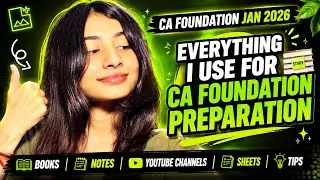 CA Foundation Preparation Resources | What I Use for My Studies (Free PDFs + Links) 🔗