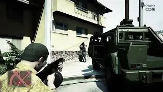 GTA V: Michael, Brad, Ron, Wade, Lamar, Chef, Stretch 5 Star Battle Cop Rampage
