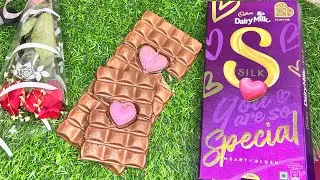 Valentine's Day special Cadbury Dairy Milk Silk Heart Blush ,dairymilk heart #dairymilk #unboxing