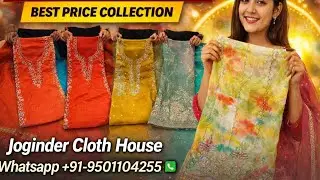 Heavy Crepe Suits | Organza Tie And Dye Suits | Shimmer Thread Work Suits | Joginder Cloth House