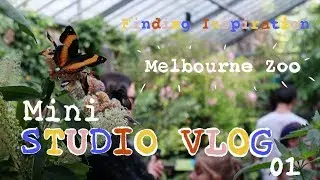 FINDING INSPIRATION| Melbourne ZOO| DESIGNING NEW STICKERS WITH PROCREATE| Very Mini STUDIO VLOG