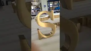 High-quality, non-illuminated reverse stainless steel channel letters