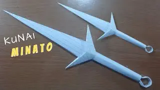 DIY How to Make Kunai Minato From Notebook Paper - ORIGAMI TUTORIAL