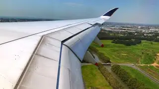 Singapore Airlines A350-900 BRIGHT landing in Brisbane