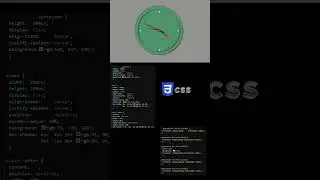 Neumorphic Analog Clock | Analog Clock using HTML and CSS #youtube #short