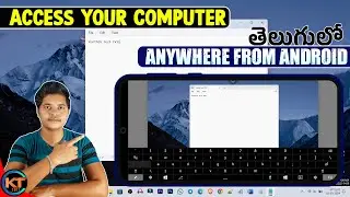 How to Remote access your computer from anywhere on Android Phone || Chrome remote desktop in Telugu
