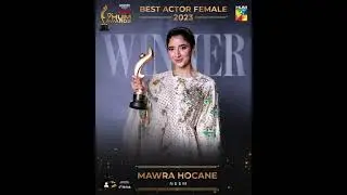 List of award winning actors at 9th hum award 2024#hum awards#celebrities#humtv