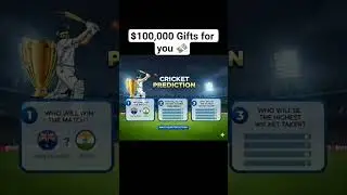 Win Cash gifts by using your Cricket knowledge for free-India vs New Zealand 5th T20 #india #cricket