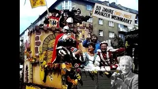 50 Jahre Mainzer Weinmarkt 1982 - Winzerumzug mit Jockel Fuchs und Rudi Henkel