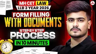 MH CET Law 2026 3 Year LLB Application Form | How to Fill Form in 10 Minutes | Step-by-Step Guide
