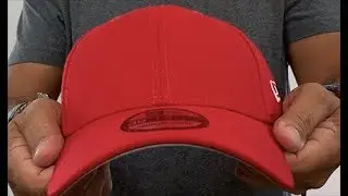New Era 39THIRTY-BLANK Red Flex Fitted Hat