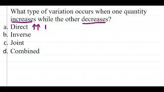 inverse variation - definition
