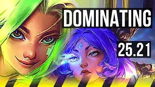 ZERI & Sona vs YUNARA & Nautilus (ADC) | Quadra, Dominating | EUW Master | 25.21