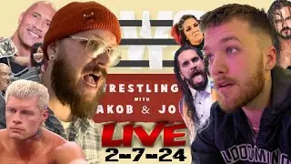 Pro Wrestling Sauce with Jakob & Josh LIVE | 2/7/24 | The Rock VS Cody & The IWC + Give It To Drew