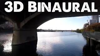 Binaural 3D Nature and City Audio | Lake Path and Bat Bridge