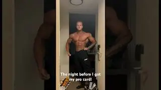 The night before I won my IFBB PRO card! #competition #abs #bodybuilding #bodybuildingcompetition