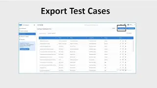 Export Test Cases