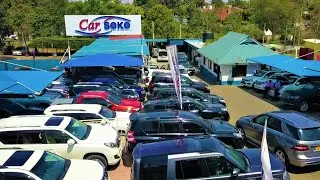Car Soko high-end SUV cars drone footage located at Limuru Road next to Village Market Nairobi Kenya