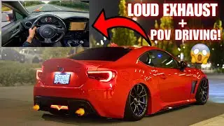 СИЛЬНО МОДИФИЦИРОВАННЫЙ FRS/BRZ/86 POV DRIVE! (ХЛОПКИ/БАХИ, ПЛАМЯ, ГРОМКИЙ ВЫПУСК)
