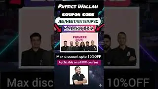 PW Pioneer 2026 Batch for MBA |🔥 PW Pioneer 2026 Batch max discount coupon code #mba #pw #shorts