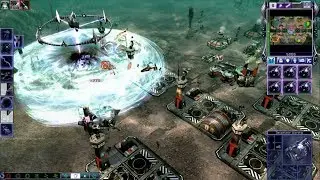 Command & Conquer 3 Tiberium Wars | 4 vs 4 Brutal Al Skirmish Match | Mothership wipeout opponents